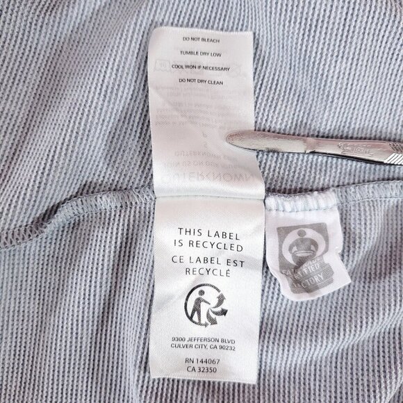 Outerknown Mens Size Small H2OK Tee Long Sleeve Shirt Gray UPF 30+ Performance - Picture 12 of 15